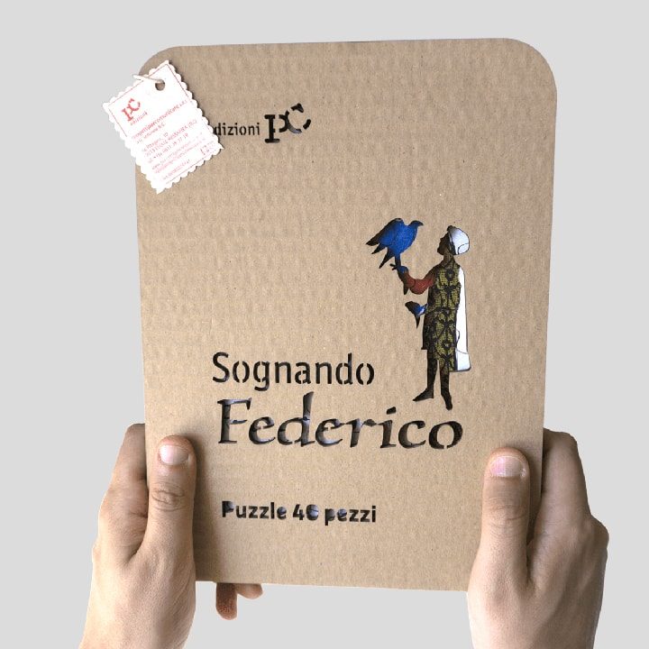 Sognando Federico - Puzzle formato da 40 pz. in cartone laserato PxC Edizioni Editoria Made in Puglia